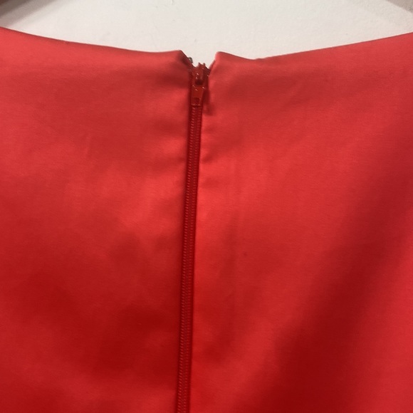 Prose & Poetry Cropped Short Puffy Sleeves Back Zipper in Raspberry Red size M - Picture 6 of 9